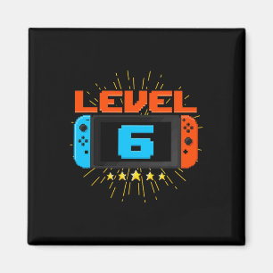 6. Geburtstagskind Stufe 6 Entsperrtes Videospiel  Magnet