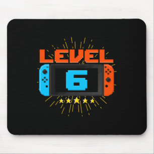 6. Geburtstagskind Stufe 6 Entsperrtes Videospiel  Mousepad