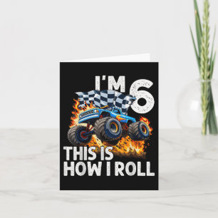 6. Geburtstagskinder im 6. Jubiläum So Roll ich Mo Karte