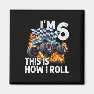 6. Geburtstagskinder im 6. Jubiläum So Roll ich Mo Magnet