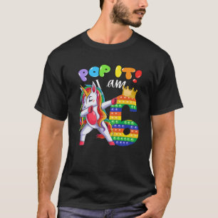 6. Geburtstagsmädchen Dabbing Einhorn Pop Es I Bin T-Shirt