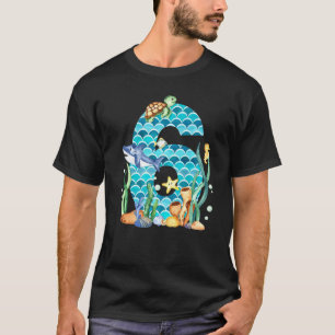 6. Geburtstagsmeer - Aquarium für Tiere im Ozean 6 T-Shirt