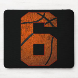6. Geburtstagsparty 6 Jahre alter Basketballtag Mousepad