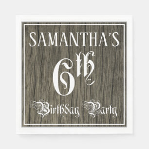 6. Geburtstagsparty - Extravagantes Drehbuch, Imit Serviette