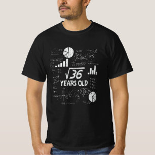6. Geburtstagsquadrat Wurzel von 36 - 6 Jahren alt T-Shirt