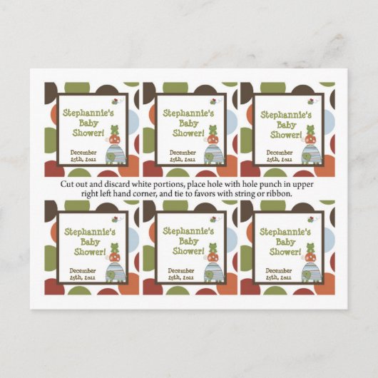 6 Gefallen Tags Laguna Beach Schildkrötenfüßler Ti Einladungspostkarte (Vorderseite)