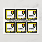 6 Gefältester Bau Einladungspostkarte (Vorderseite)