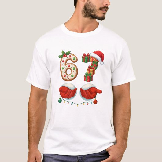 “6 Gifts & Santa Hands” Cookie for brothers  T-Shirt (Vorderseite)