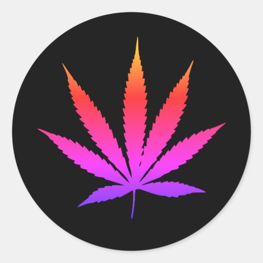 6 Großer Regenbogenkleber Runder Aufkleber (Vorderseite)