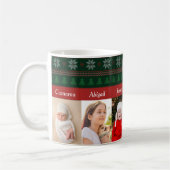 6 Großkinder Foto Roter Grüner Weihnachtsbaum Kaffeetasse (Links)