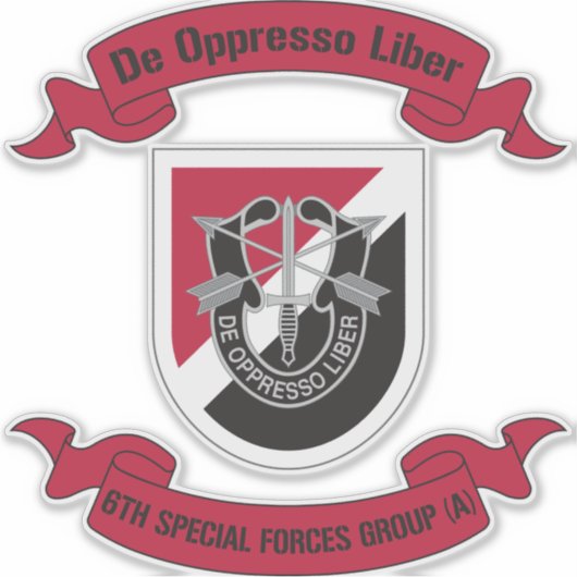 6. Gruppe der Sondereinheiten (Im Flugzeug) 6. SFG Aufkleber (Vorderseite)