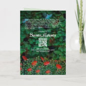 6 Heilige von Frauen in einem Garten (Verlassen Hä Karte (Rückseite)