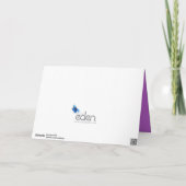 6. Hochzeit-Jubiläum lila Amethyste Karte (Rückseite)