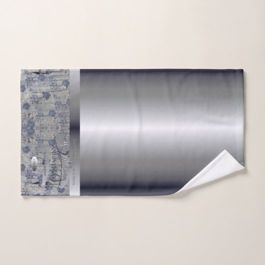 6. Hochzeitsjubiläum Zucker und Eisenhandtuch Badhandtuch Set (Handtuch)