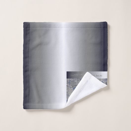 6. Hochzeitsjubiläum Zucker und Eisenhandtuch Badhandtuch Set (Waschlappen)