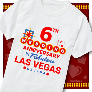 6. Hochzeitstag Fabelhaftes Las Vegas Paar T-Shirt