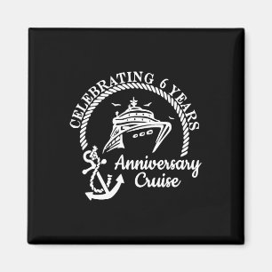 6. Hochzeitstag Kreuzfahrt feiern Magnet