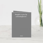 6. Hochzeitstag, Nägel und Bonbons, Karte (Rückseite)