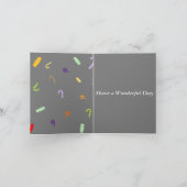 6. Hochzeitstag, Nägel und Bonbons, Karte (Innenseite)