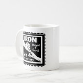 6. Hochzeitstag traditionelles Geschenk Eisen Kaffeetasse (Vorderseite Links)