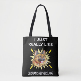 6 Ich mag nur die deutsche Hirte OK Tasche