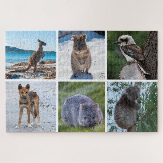 6-in-1 Tiere aus Australien, 1014 Stück Puzzle (Horizontal)