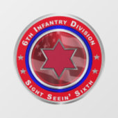 6. Infanterieabteilung Fensteraufkleber (Blatt)