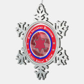 6. Infanterieabteilung Keepake Schneeflocken Zinn-Ornament (Rechts)