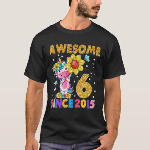 6 Jahre alt 6. Geburtstag Einhorn Girl Phantastisc T-Shirt