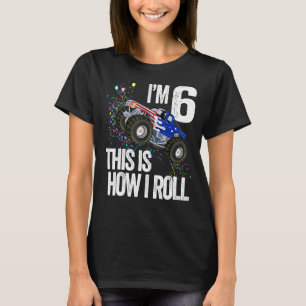 6 Jahre alt 6. Geburtstag Junge Monster Truck Gebu T-Shirt