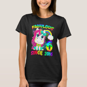 6 Jahre alt Einhorn 6. Geburtstag Einhorn Girl Sin T-Shirt