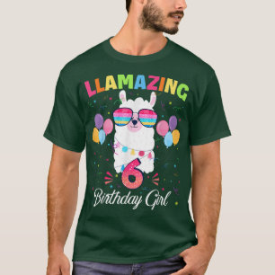 6 Jahre alt Llamazing Geburtstagskind 6. Niedliche T-Shirt