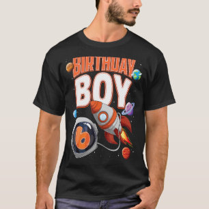 6 Jahre alt Raumschiff Junge 6. Geburtstag Raumsch T-Shirt