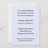 6 Jahre alte Geburtstagsparty Einladungen BOY (Rückseite)