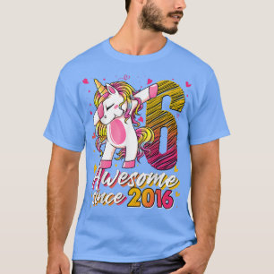 6 Jahre alte Geschenke Einhorn Dabbing 6. Geburtst T-Shirt