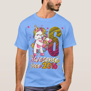 6 Jahre alte Geschenke Einhorn Flossen 6. Geburtst T-Shirt