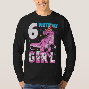 6 Jahre Alte Geschenke Party 6. Geburtstag Girl Te T-Shirt