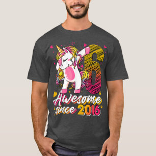 6 Jahre alte Geschenke Unicorn Dabbing 6. Geburtst T-Shirt
