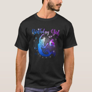 6 Jahre alte Meerjungfrau 6. Geburtstag Mädchen To T-Shirt