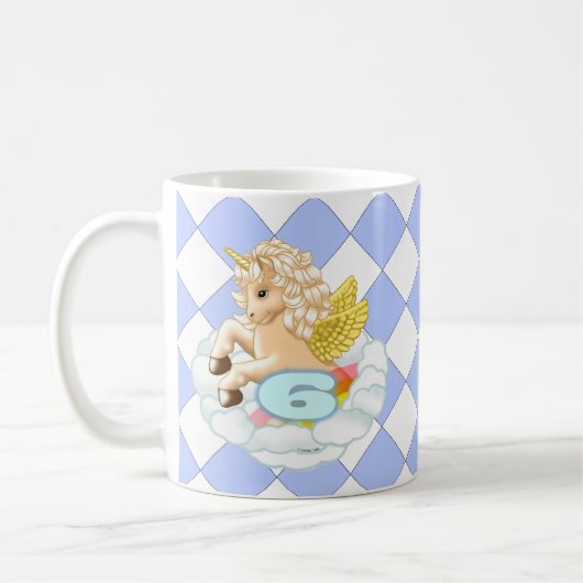 6 Jahre alte Tasse Unicorn (Links)