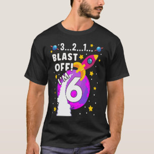 6 Jahre alter Astronaut bricht aus dem Weltraum 6. T-Shirt