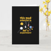 6 Jahre alter Wissenschaftler Karte (Gelbe Blume)