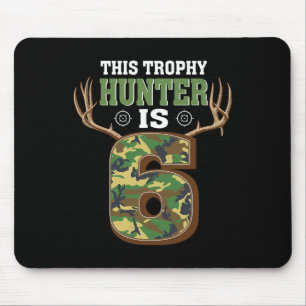 6 Jahre Jäger 6. Geburtstagsparty Hirschjäger Mousepad