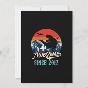 6 Jahre Junge Phantastisch 2017 6. Geburtstag Dino Einladung