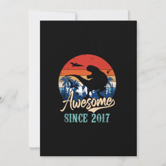 6 Jahre Junge Phantastisch 2017 6. Geburtstag Dino Einladung