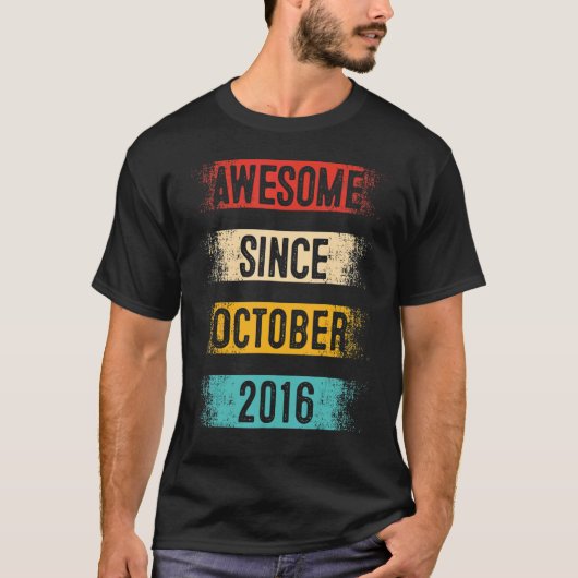 6 Jahre Phantastisch seit Oktober 2016 6. Geburtst T-Shirt (Vorderseite)
