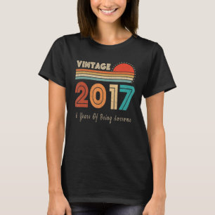 6 Jahre Vintag 2017 6. Geburtstag T-Shirt