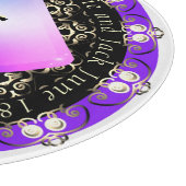 6. Jahrestag der Hochzeit von Amethyst Schneidebrett (Ecke)