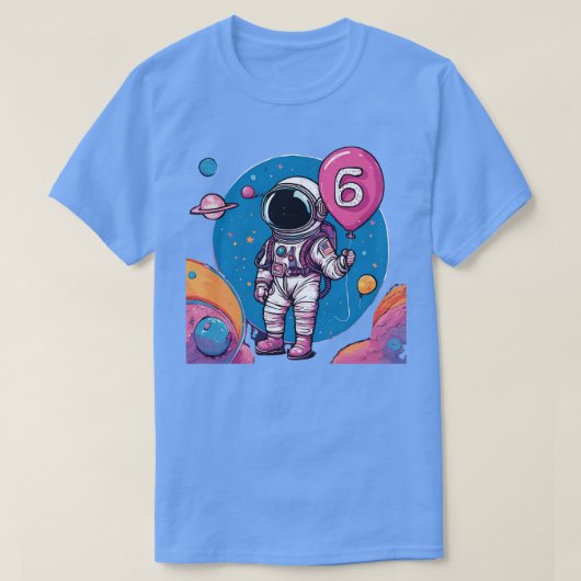 6-jährige Jungen, die Lieben Astronauten Platz ex T-Shirt (Design vorne)