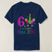6-jährige Mädchen Phantastisch seit 2016 6. Geburt T-Shirt (Design vorne)